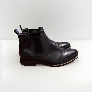 Josef Seibel Men’s Size 45/11-11.5 Jasper 50 Chelsea Leather Boots Black